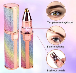 2 In 1 Eyebrow Trimmer & Hair Shaver - souqsaving.com